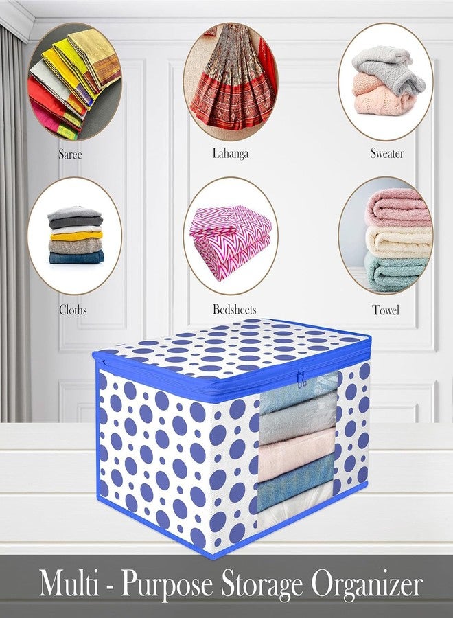 Shaping Fabric Garment Cover Non-Woven 90 GSM with Transparent Window & Double Metal Zipper - Pack of 4 | Dustproof Clothes Storage Bag for Sarees, Suits, Jackets, Shirts SCSDRL1682493517524148524190 - Image 3